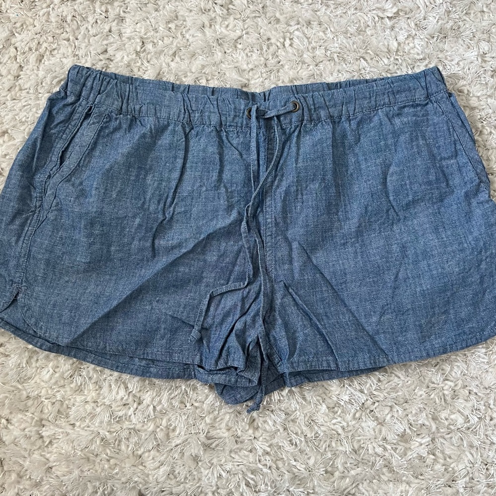 J. Crew | Blue linen shorts